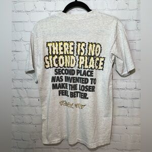 Vintage Risk It heathered gray size small short sleeve t-shirt